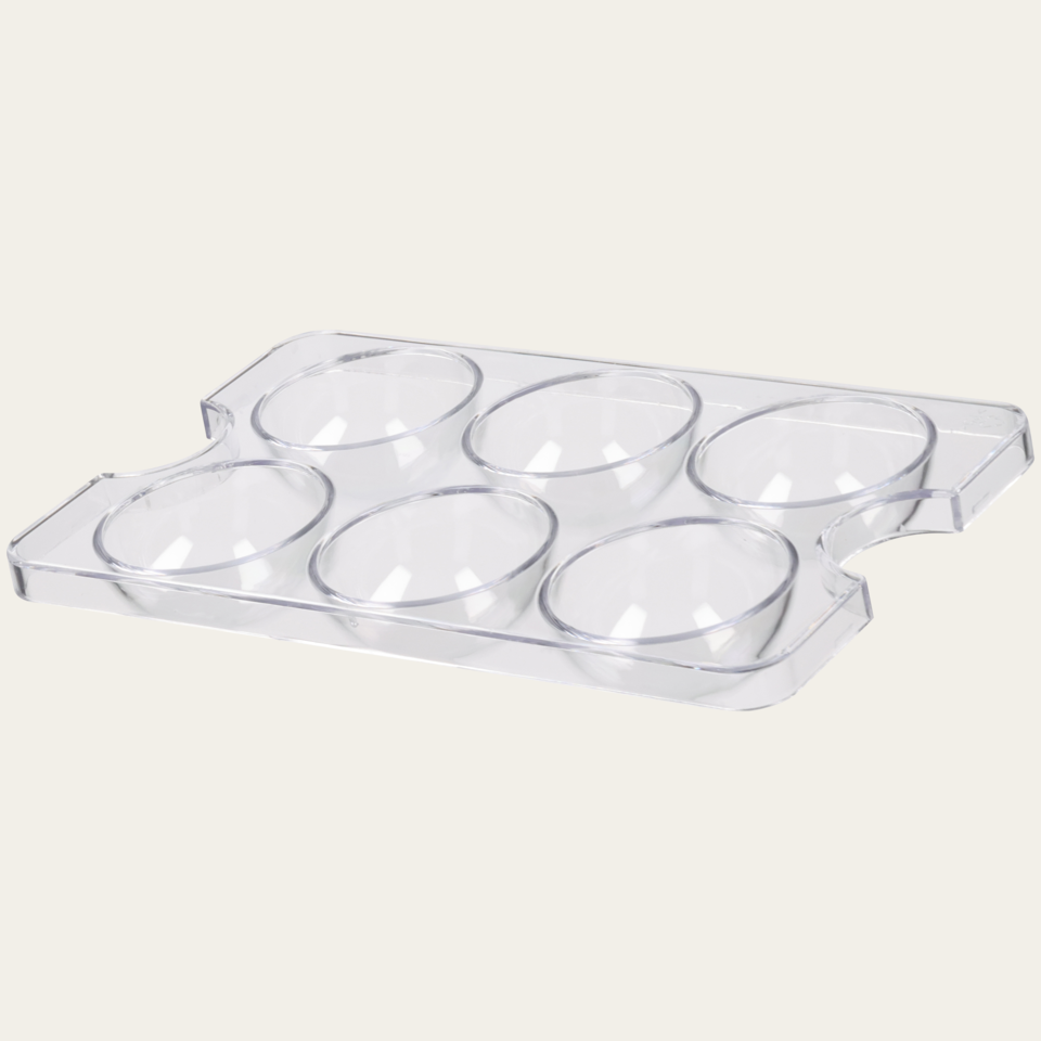 Egg tray clear 175×100×30mm