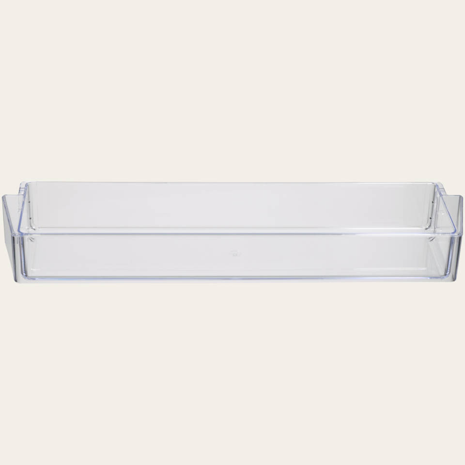 Door tray clear glass