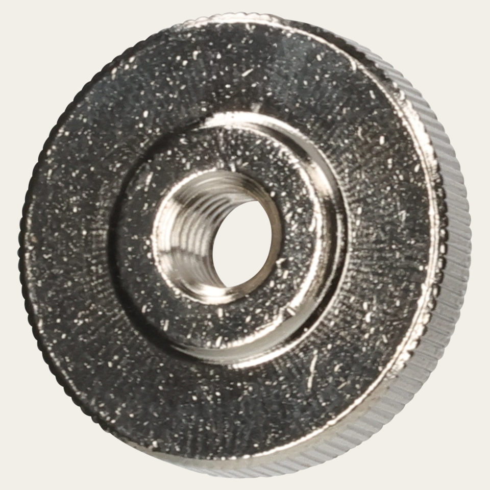 Knurled nut low type M5 n-pltd