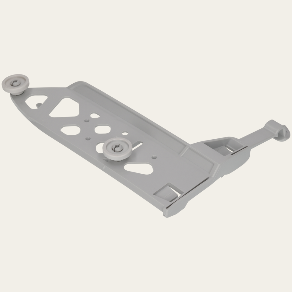 Basket supports left / CS / 1 pce 2 roller assembled