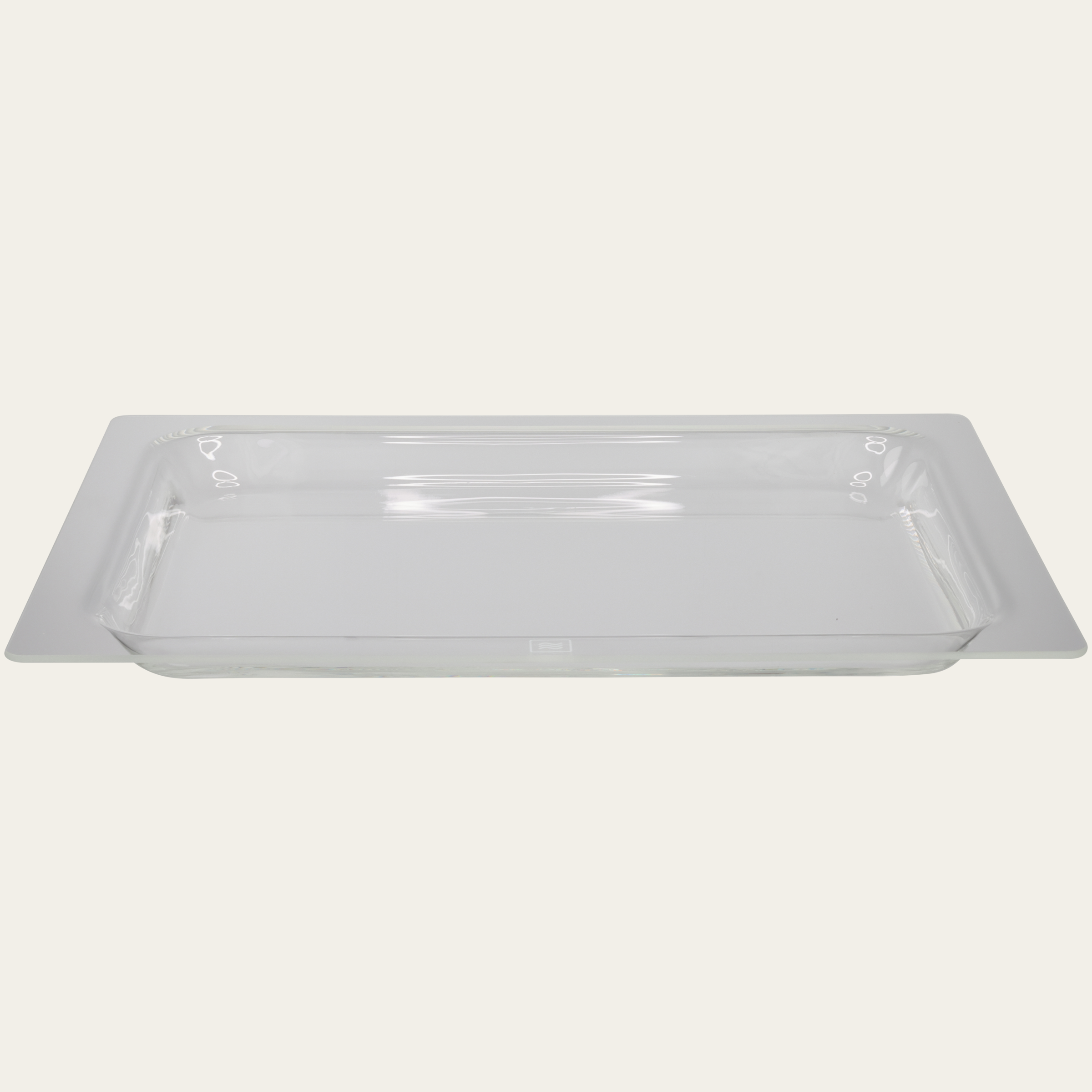 Glass plate, hardened, W × D × H: 430 × 345 × 25 mm