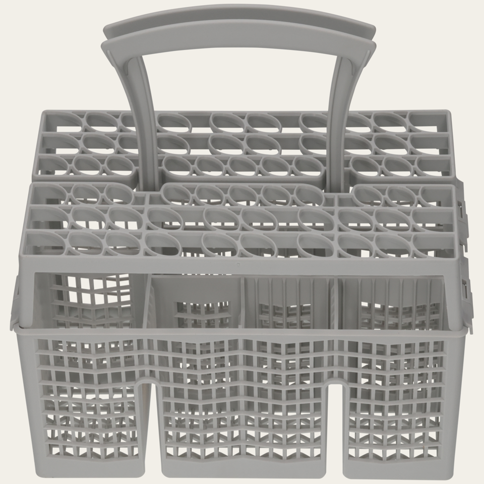Cutlery basket hydrophilic