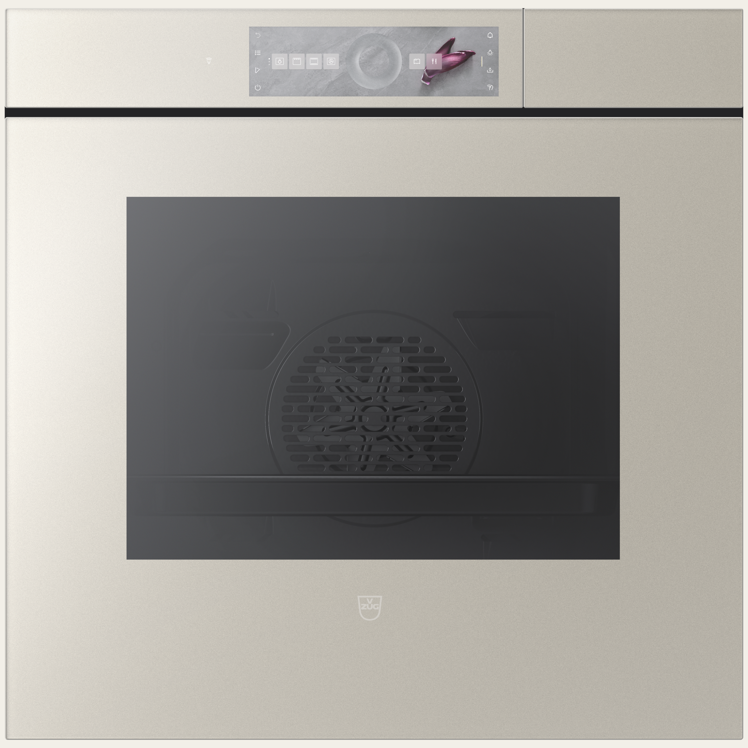 V-ZUG CombairSteamer V6000 60, Pearl mirror glass, Handle-free, Touchscreen with CircleSlider