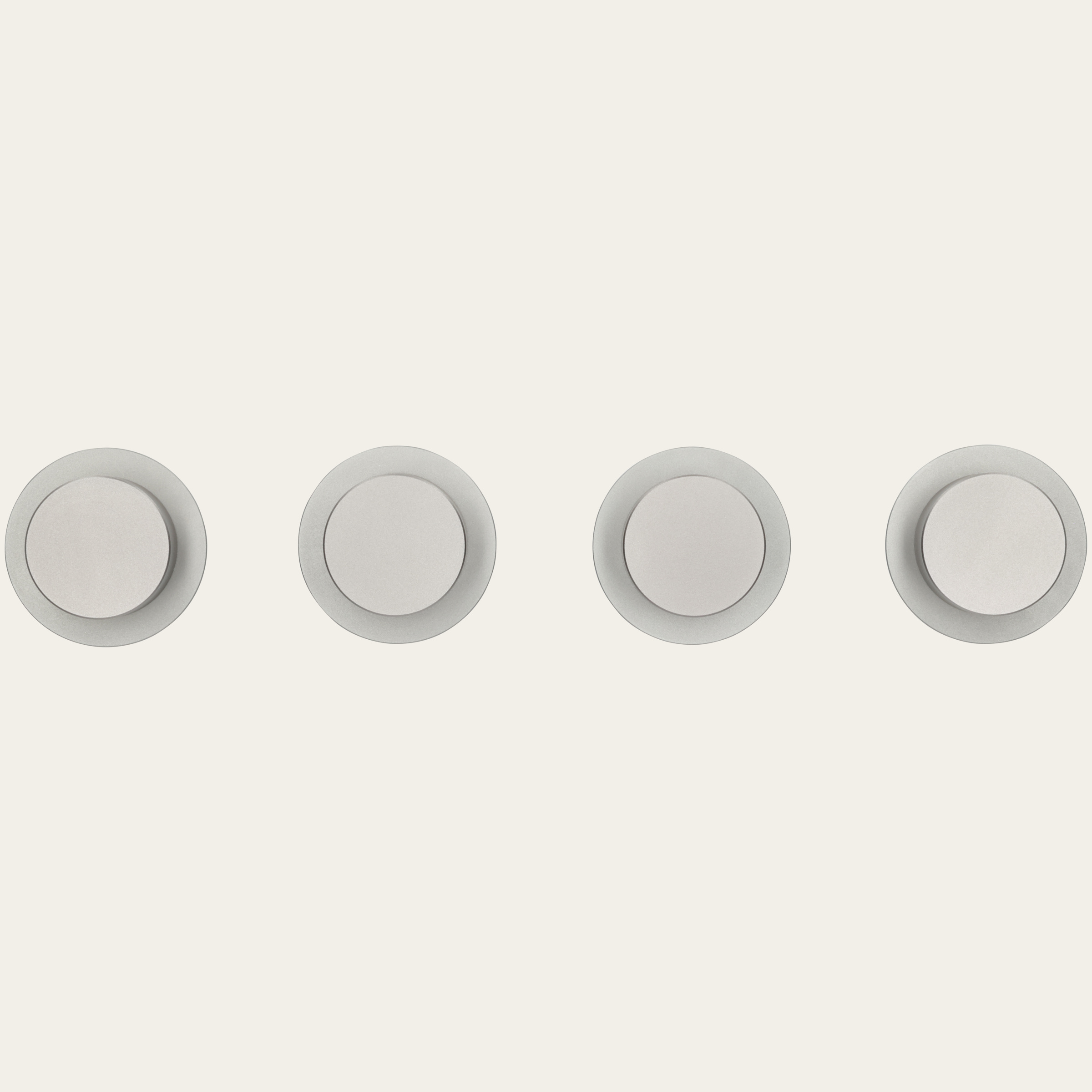 Dial set (4 pieces, Platinum)