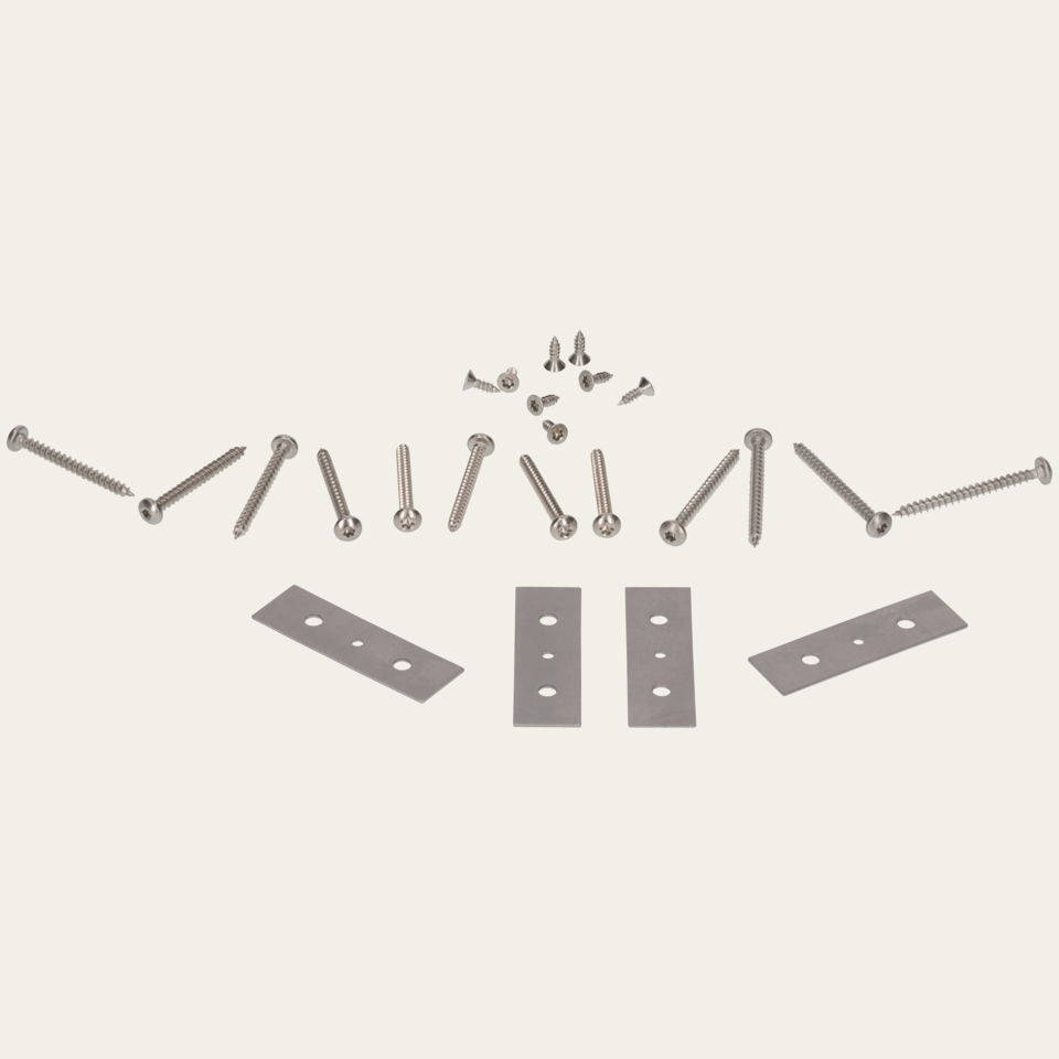 Fastening set for front panel (repair kit)