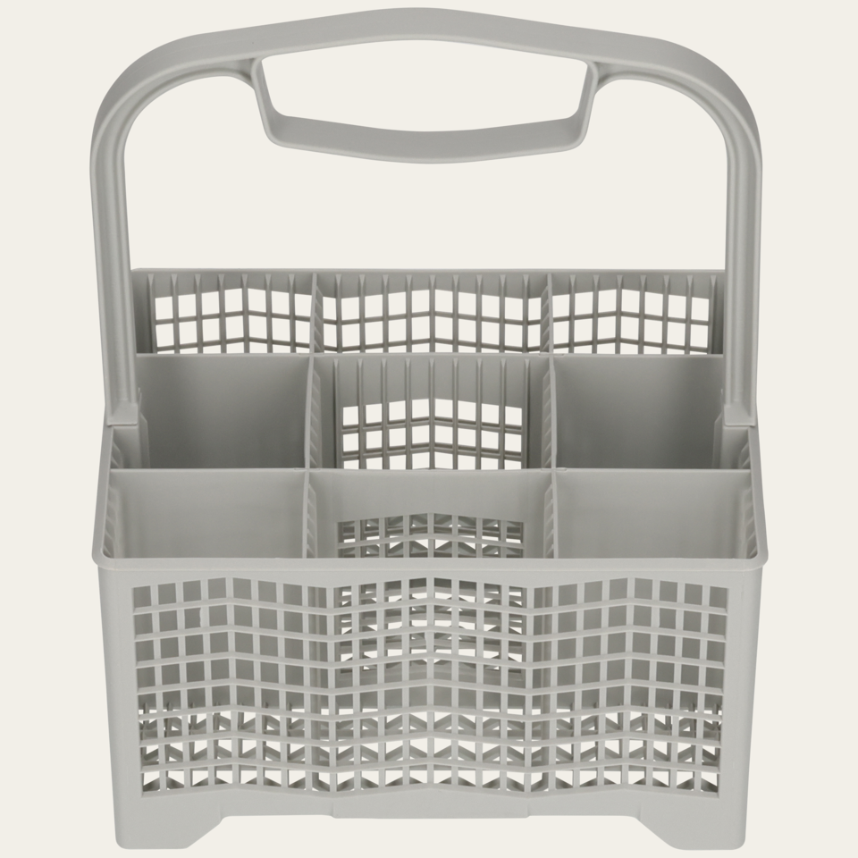 Cutlery basket hydrophilic