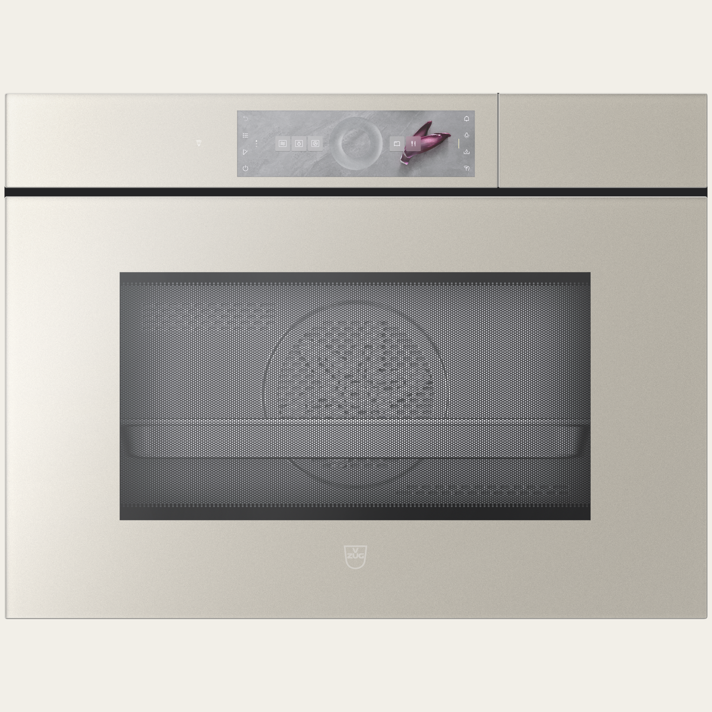 V-ZUG CombiSteamer V6000 45M PowerSteam, Pearl mirror glass, Handle-free, Touchscreen with CircleSlider