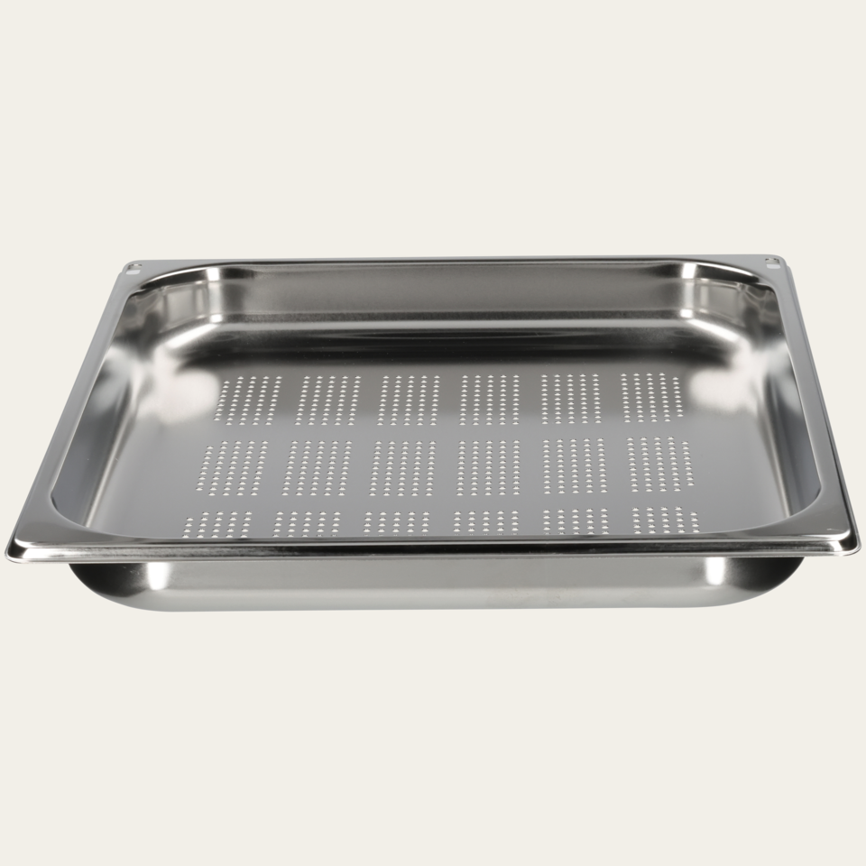Bac de cuisson perforé, 2/3 GN, L 325 x P 354 x H 40mm
