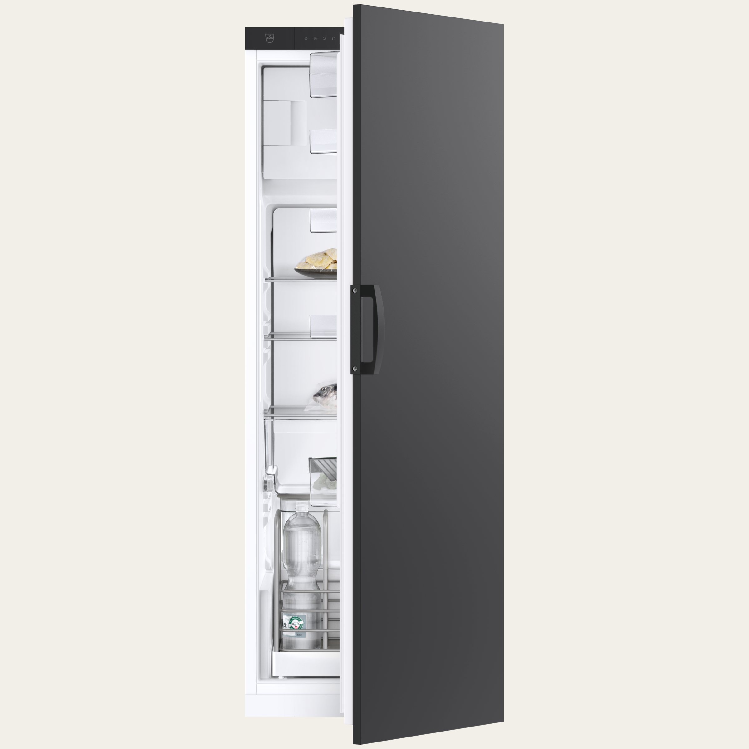 V-ZUG Frigorifero/congelatore Cooler V2000 152FGI, Standard di larghezza: 55 cm, Norma per l'altezza: 152.4 cm, Nero, Cerniera: Adestra, Classe di efficienza energetica: D, TouchControl