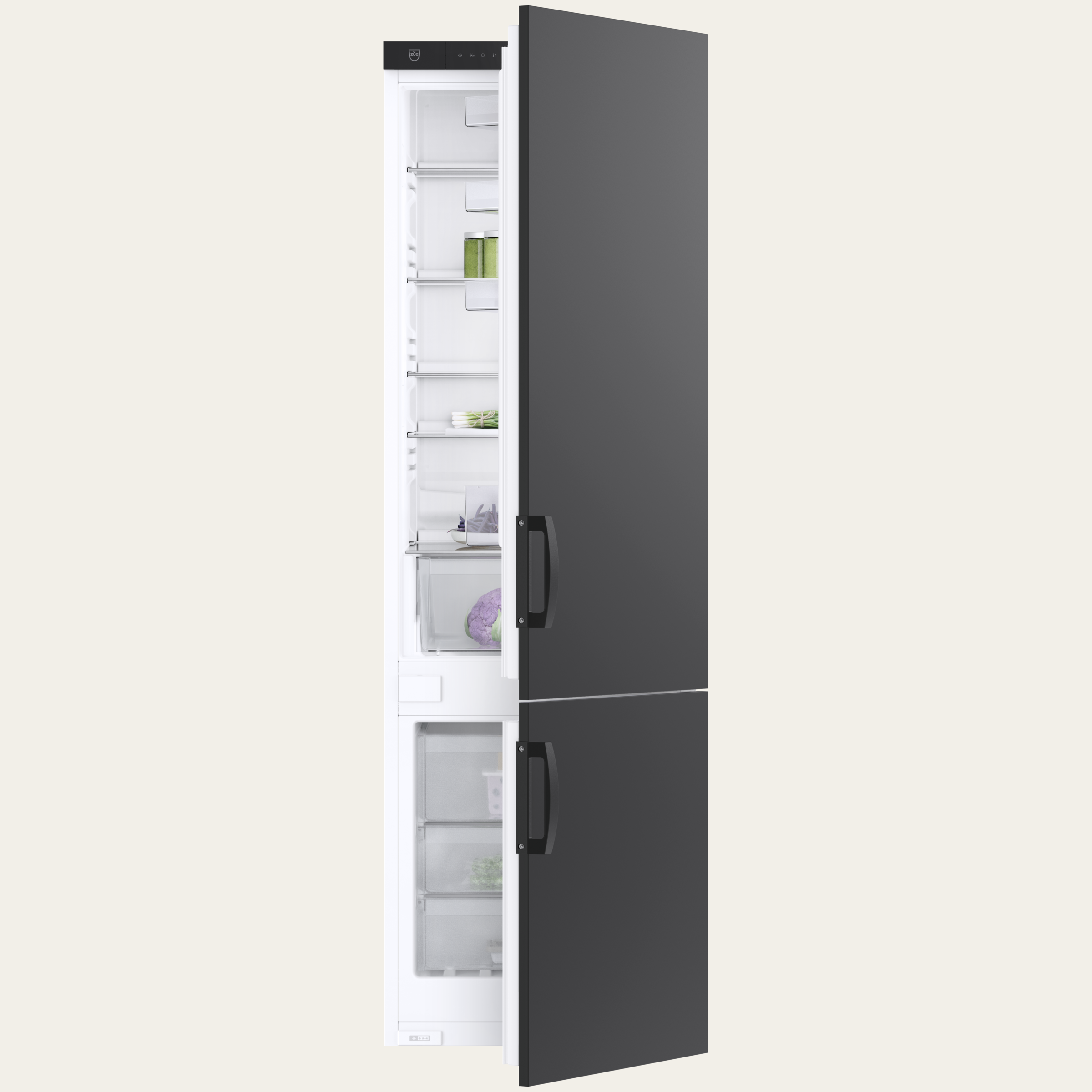 V-ZUG Frigorifero/congelatore CombiCooler V600 178NI, Standard di larghezza: 55 cm, Norma per l'altezza: 177.8 cm, Nero, Cerniera: Adestra, Classe di efficienza energetica: D, TouchControl, NoFrost
