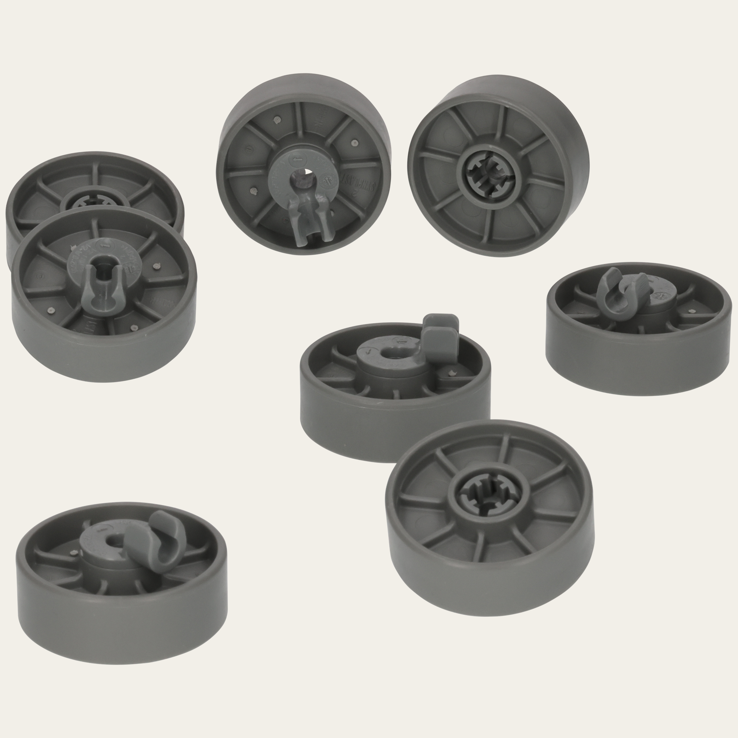 Korbrolle unten KD-Set (8 Stück)