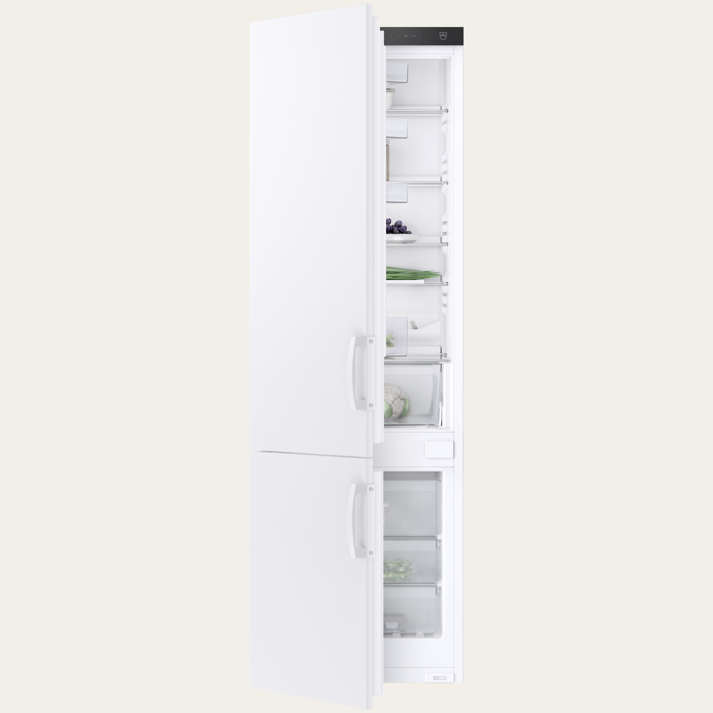 V-ZUG Frigorifero/congelatore CombiCooler V600 178NI, Standard di larghezza: 55 cm, Norma per l'altezza: 177.8 cm, Bianco, Cerniera: Asinistra, Classe di efficienza energetica: D, TouchControl, NoFrost