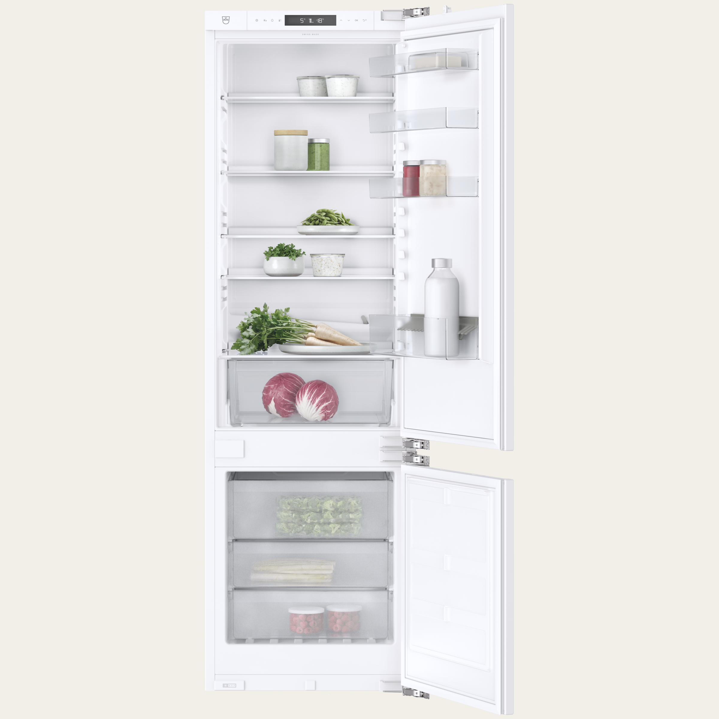 V-ZUG Frigorifero/congelatore CombiCooler V400 178NI, Standard di larghezza: 55 cm, Norma per l'altezza: 177.8 cm, Totalmente integrabile, Cerniera: a destra, TouchControl, NoFrost