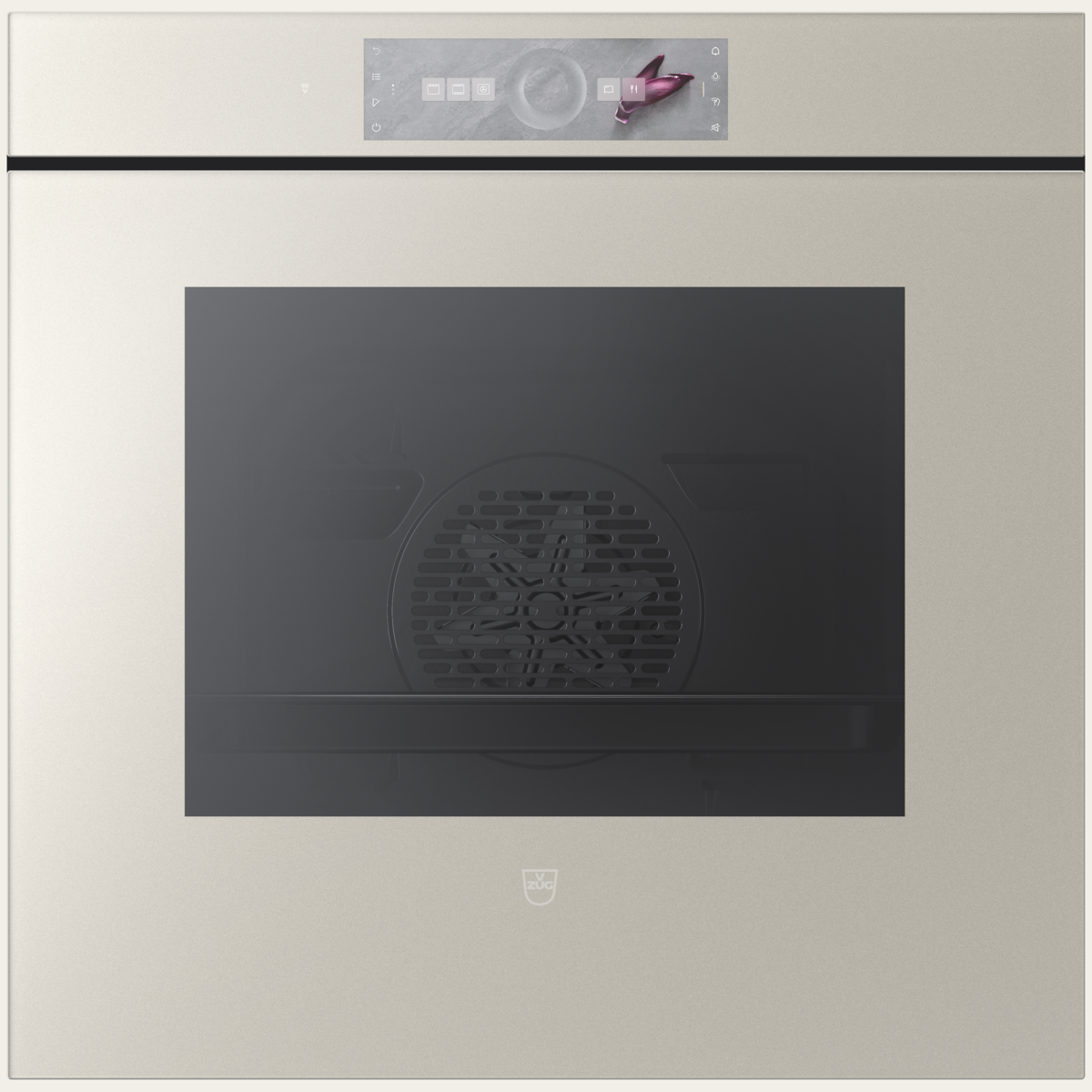 V-ZUG Combair V6000 60P, Miroir Pearl, Sans poignée, Écran tactile avec CircleSlider, Autonettoyage pyrolytique