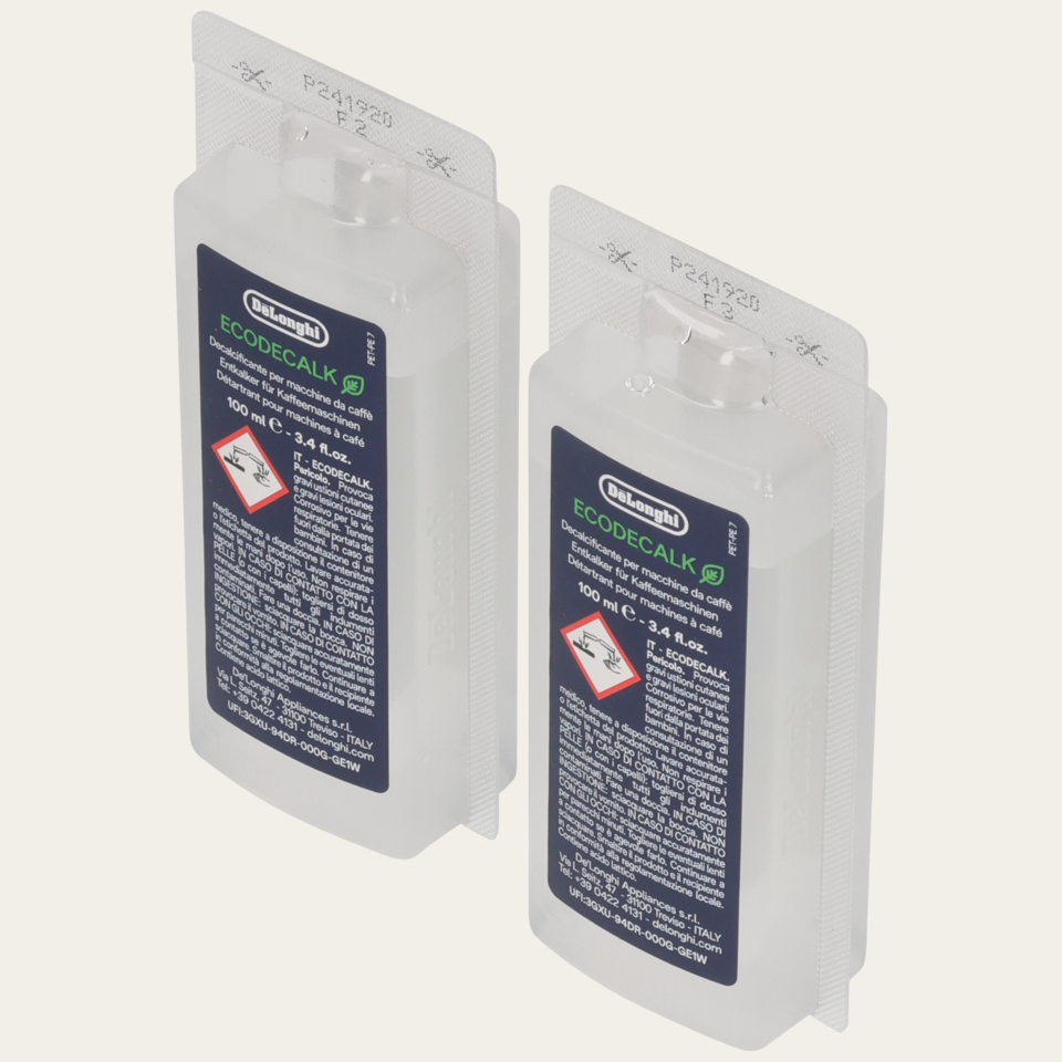 EcoDecalk Mini, Entkalker für Kaffeevollautomat, 2x 100 ml (AT, CH, DE, FL, IT) - Sicherheitshinweise beachten!