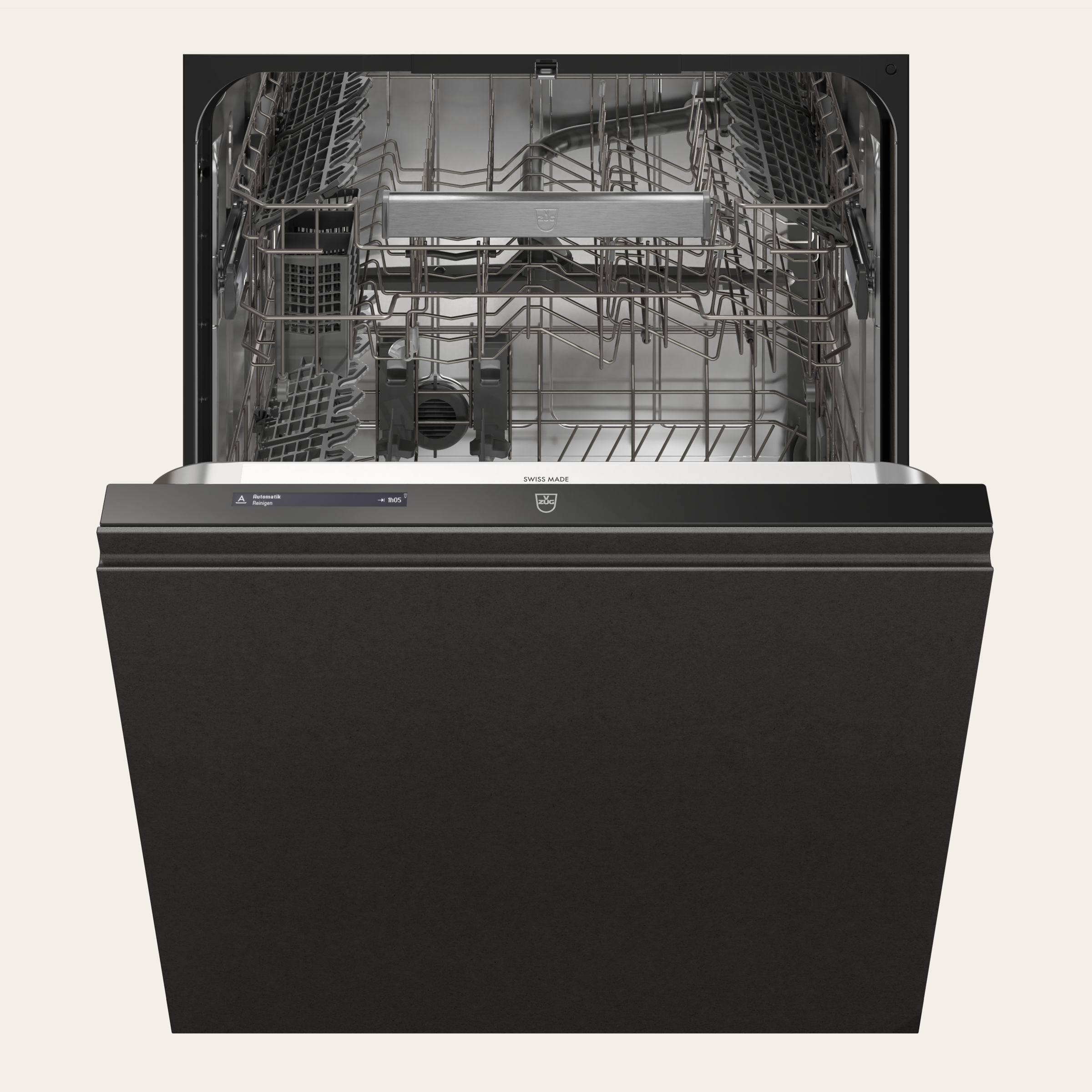 V-ZUG Lavastoviglie AdoraLavastoviglie V4000 V, Standard di larghezza: 60 cm, Totalmente integrabile, V-ZUG-Home, Tutti i collegamenti (acqua ed elettrici): 3 m, Lamiera scorrevole, Display LCD