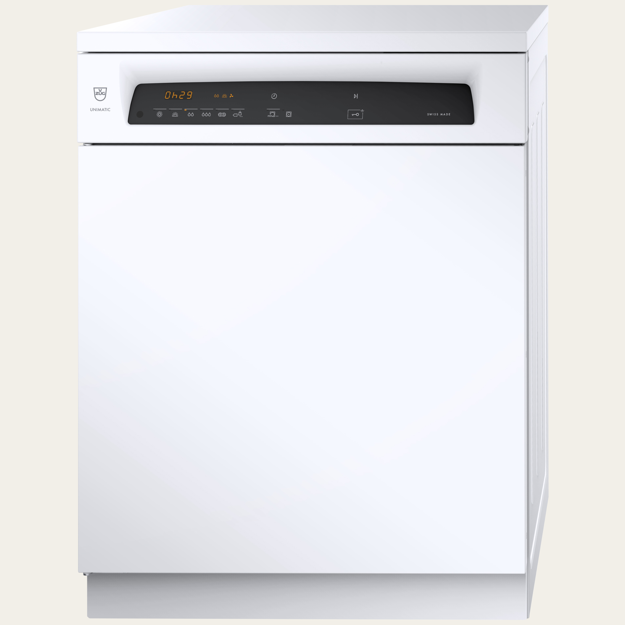 V-ZUG Washer-dryer UnimaticDry V2000, Door hinge: Left, Nominal capacity: 7 kg, Digital display