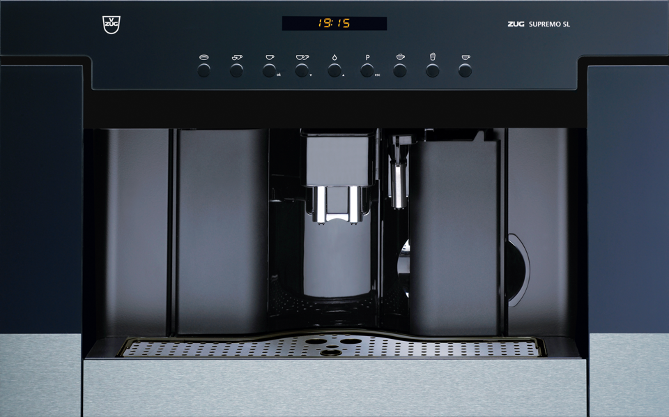 V-ZUG Coffee-Center Supremo SL, Stainless Steel, height 38 cm