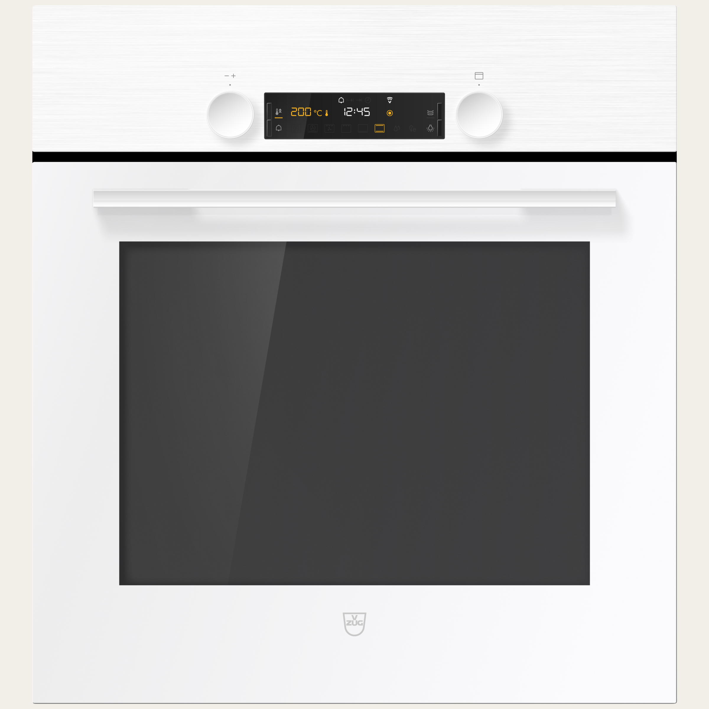 V-ZUG Forno Combair V400 6UC, Standard di larghezza: 55 cm, Norma per l'altezza: 60 cm, Bianco, Maniglia: Bianco, Installazione nell’armadio inferiore, interruttore girevole, V-ZUG-Home