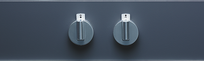 V-ZUG Bedienknebel ESIE2, Design ChromeClass, Bedienknebel für 2 Kochzonen