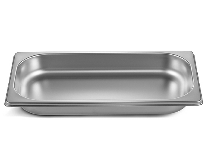 Cooking tray GN1/3, height 40mm, unperforated, packed