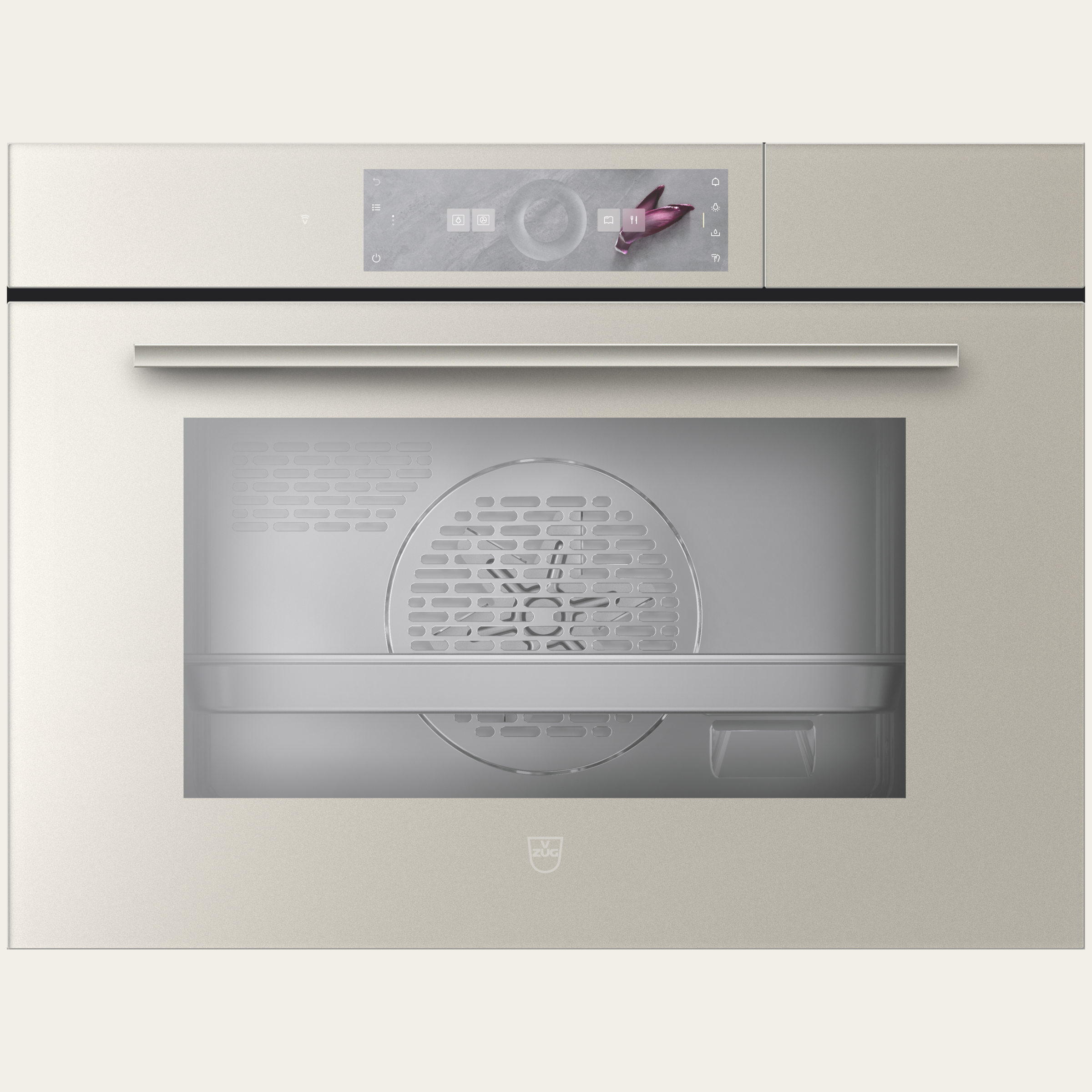 V-ZUG Steam cooker CombiSteamer V6000 45, Standard width: 60 cm, Standard height: 45 cm, Pearl mirror glass, Touchscreen with Circleslider, V-ZUG-Home