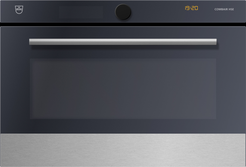 V-ZUG Oven Combair HSE, Standard width: 55, Standardheight: 38.1, ChromeClass, Handle: rod handle, chrome, TouchControl and adjusting knob, TopClean