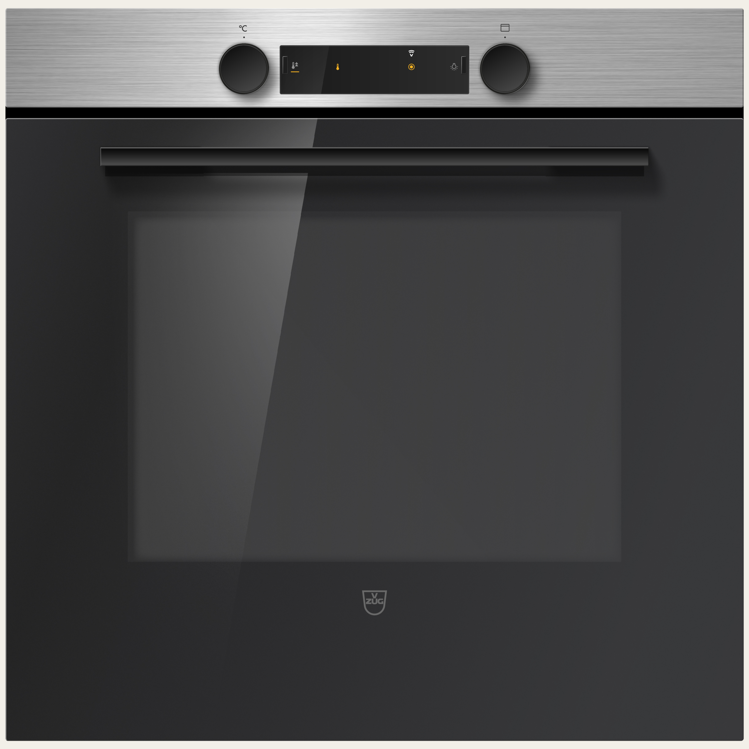 V-ZUG Backofen Combair V400, Breitennorm: 60 cm, Höhennorm: 60 cm, ChromeClass, Griff: Nero, Drehschalter, V-ZUG-Home