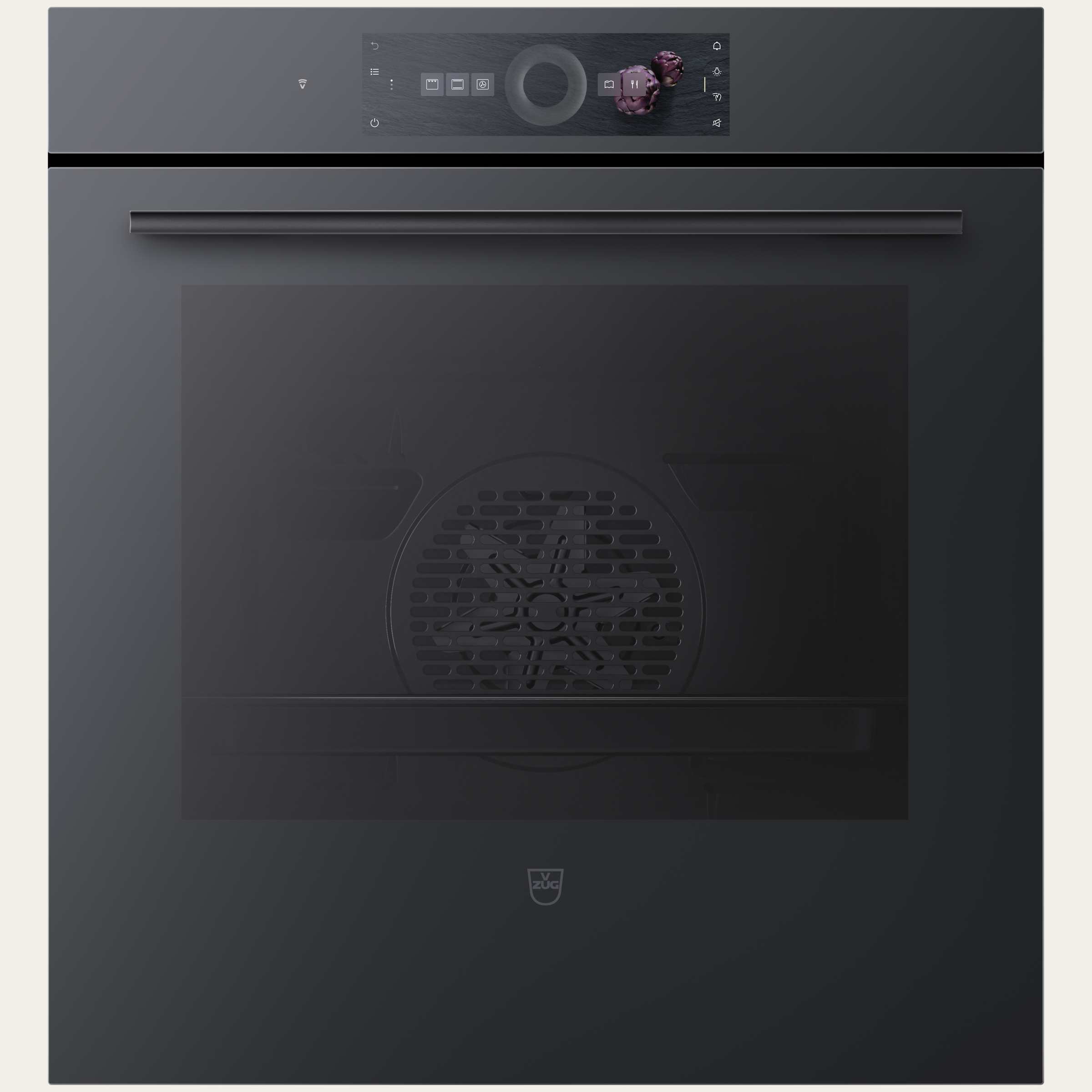 V-ZUG Four Combair V4000 60C, Norme largeur: 55 cm, Norme de hauteur: 60 cm, Miroir noir, Écran tactile avec CircleSlider, V-ZUG-Home, TopClean