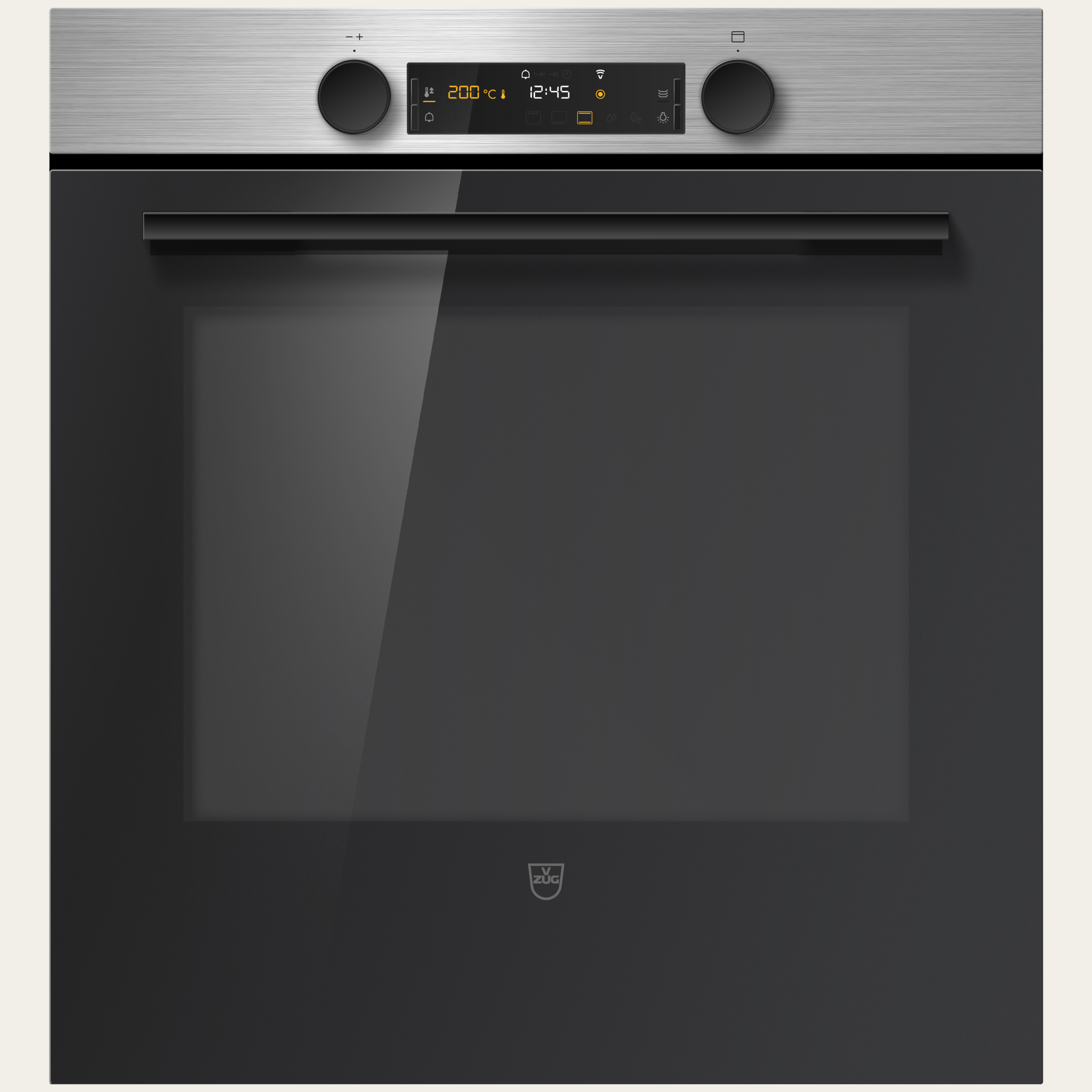 V-ZUG Four Combair V400 60C, Norme largeur: 55 cm, Norme de hauteur: 60 cm, ChromeClass, Poignée: Nero, commutateur rotatif, V-ZUG-Home