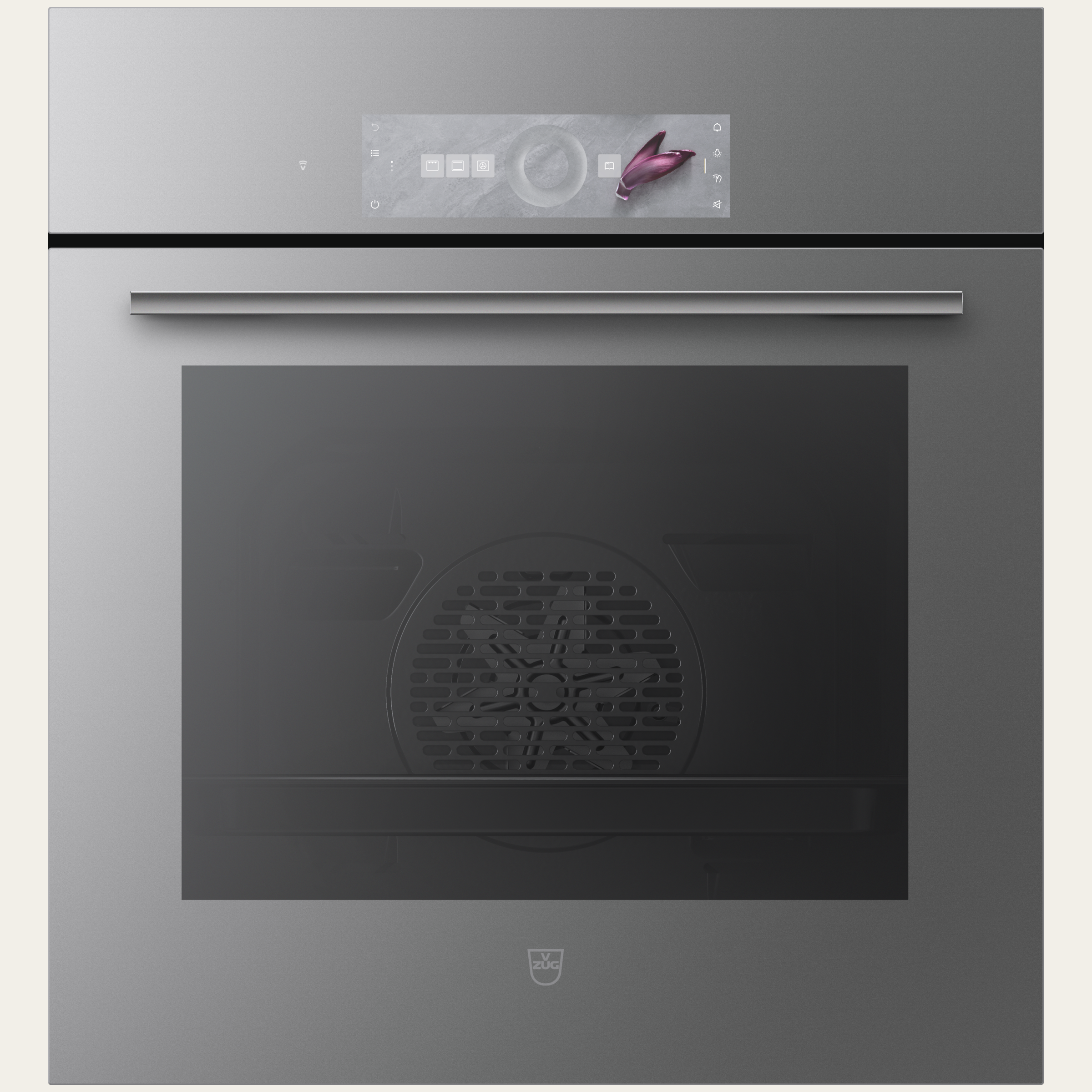 V-ZUG Forno Combair V2000 6UC, Standard di larghezza: 55 cm, Norma per l'altezza: 60 cm, Vetro a specchioPlatinum, Installazione nell’armadio inferiore, Touchscreen con CircleSlider, V-ZUG-Home