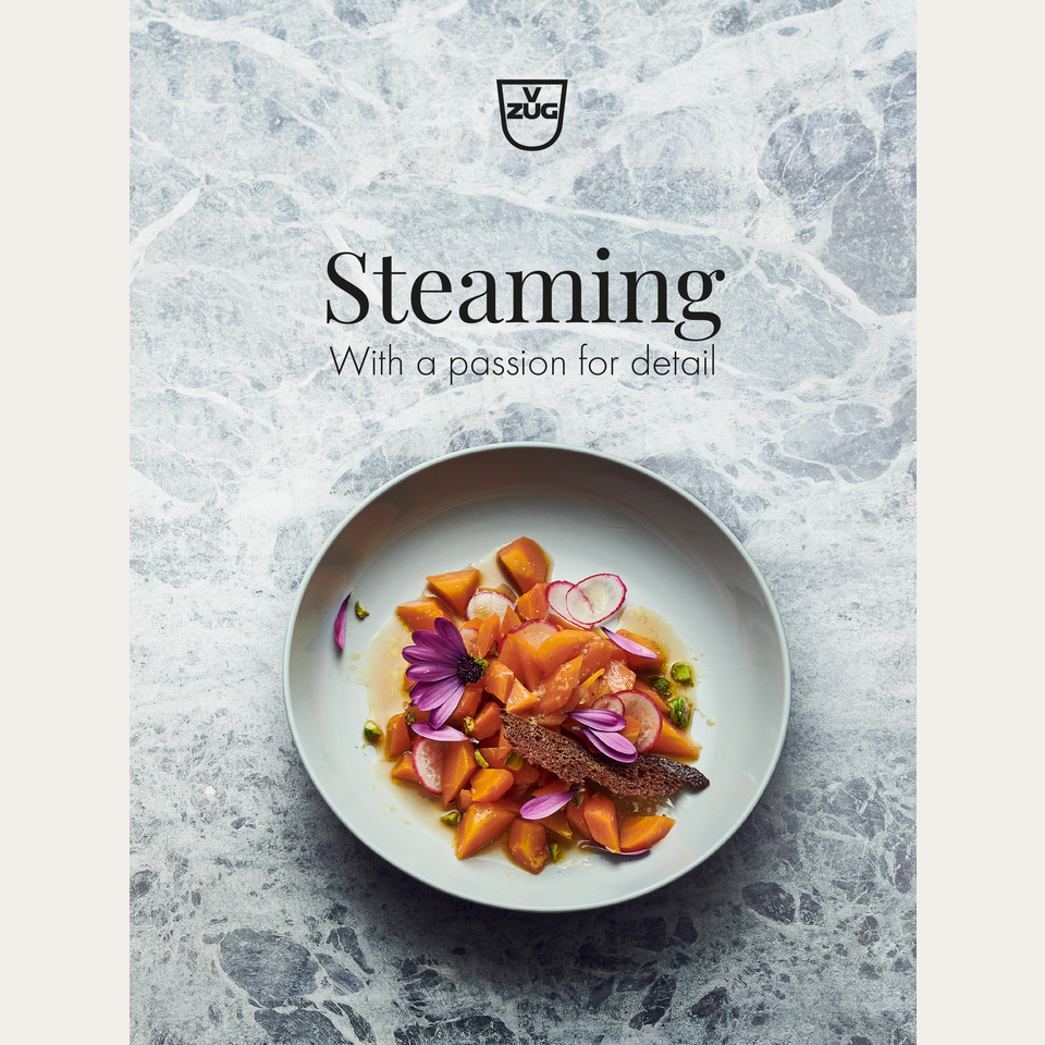 Livre de recettes Anglais 'La cuisson à la vapeur - Avec la passion du détail'