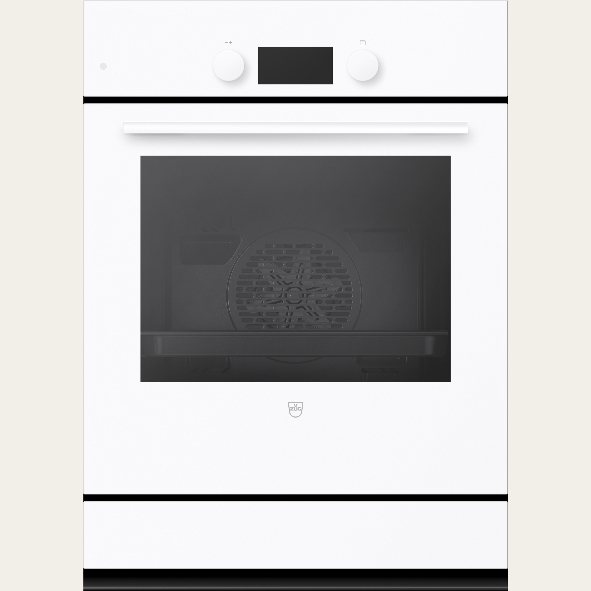 V-ZUG Backofen Combair V600 7UC, Breitennorm: 55 cm, Höhennorm: 76.2 cm, Glas Weiss, Weiss, Einbau in Unterschrank, Drehschalter, V-ZUG-Home, Geräteschublade beheizbar, 400V