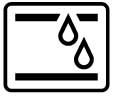 Piktogramm fürOber-/Unterhitze feucht