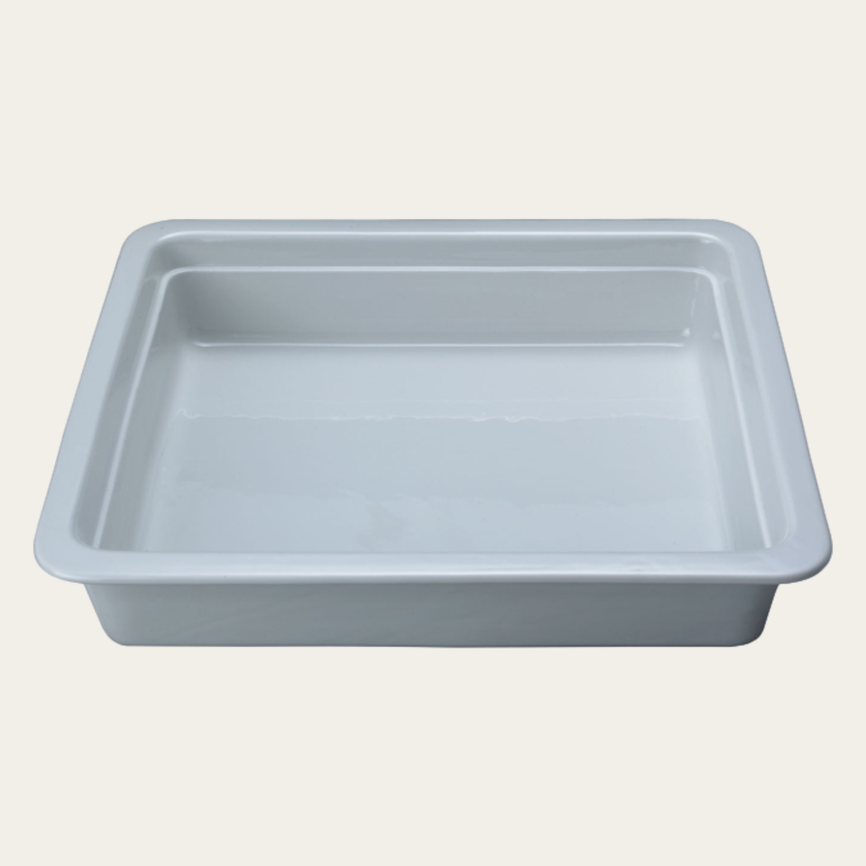 Moule en porcelaine, 2/3 GN, L 325 x P 354 x H 65 mm