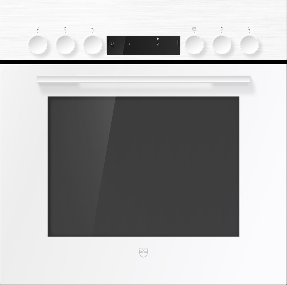 V-ZUG Herd Combair V400, Breitennorm: 60 cm, Höhennorm: 60 cm, Weiss, Griff: Weiss, Drehschalter, V-ZUG-Home, TopClean, Anzahl bedienbare Kochzonen: 4