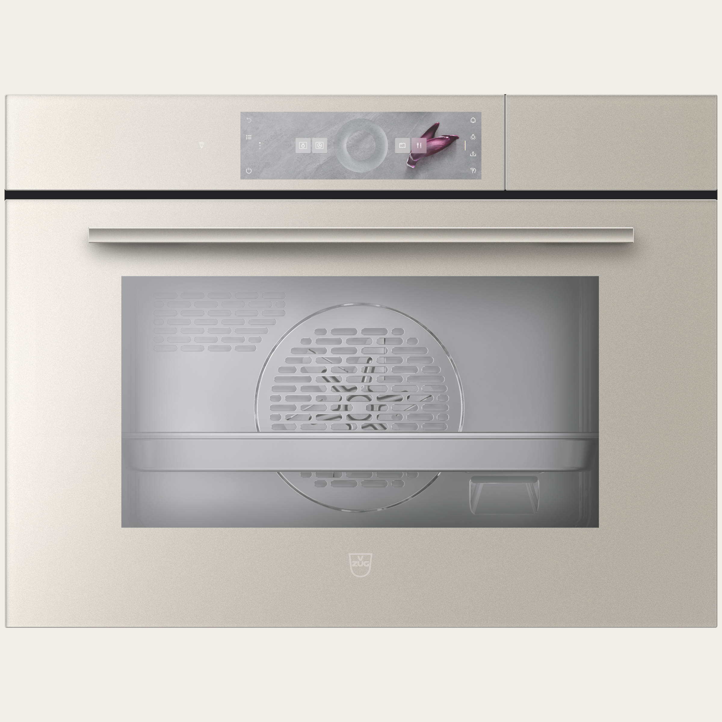 V-ZUG Forno a vapore CombiSteamer V6000 45, Standard di larghezza: 60 cm, Norma per l'altezza: 45 cm, Vetro a specchio Pearl, Touchscreen con CircleSlider, V-ZUG-Home