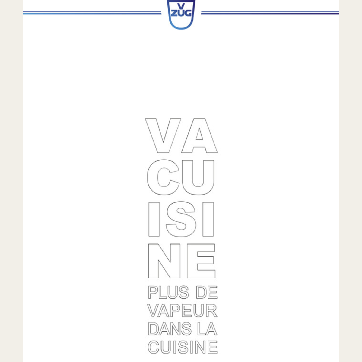 Booklet Vacuisine 'More steam in the kitchen' French