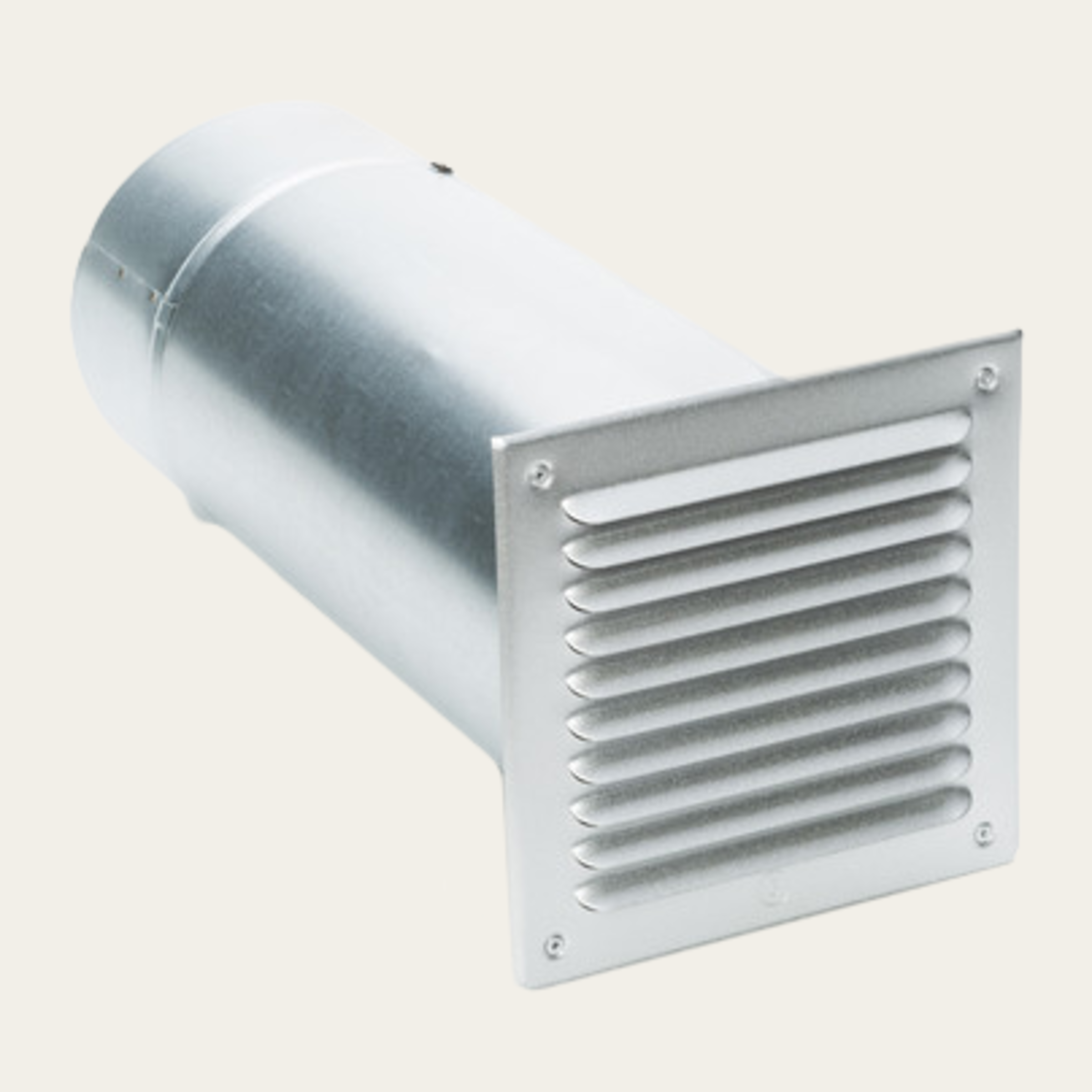 Telescopic wall tube with non-return flap, 3-part, D=125mm
