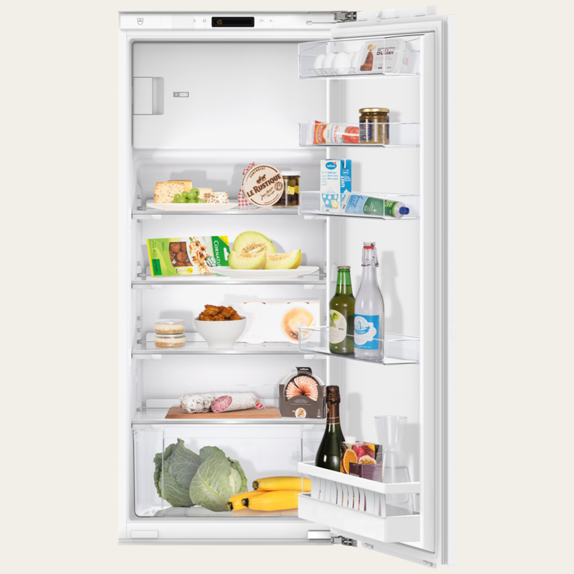 V-ZUG Kühl-/Gefriergerät Perfect eco, Breitennorm: 55 cm, Höhennorm: 127 cm, Nero, Türanschlag: links, Energieeffizienzklasse: E, TouchControl