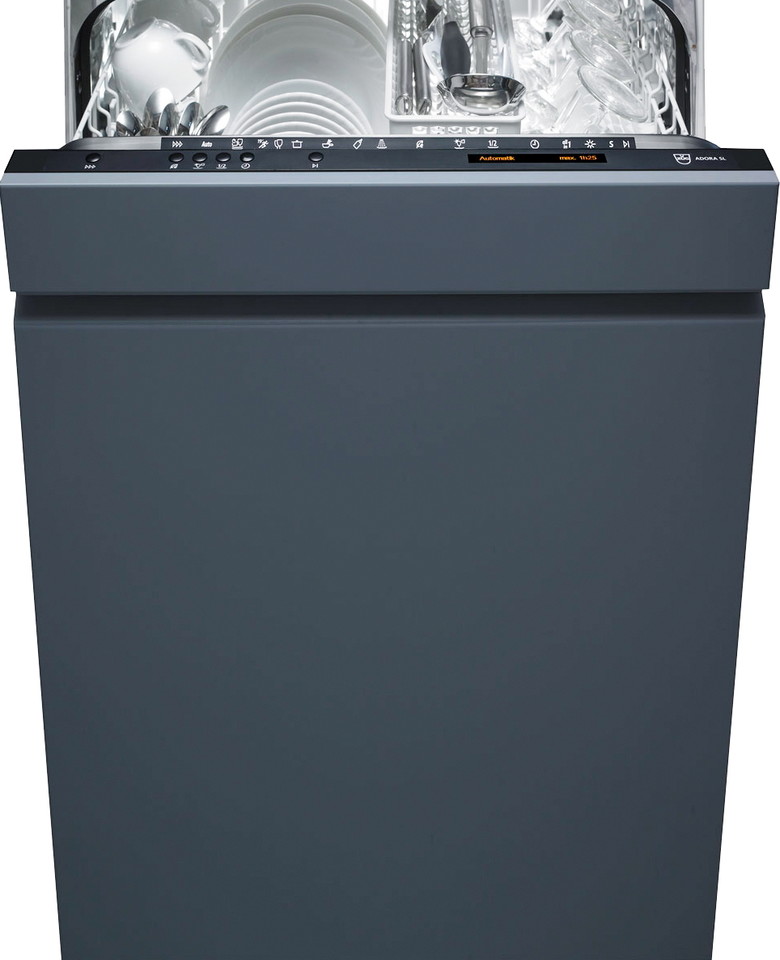 V-ZUG Dishwasher Adora 60 SL, Fully integratable, V-ZUG Home, Standard width: 60.0 cm, Display: visual operating display (LED), Standard,Sliding plate