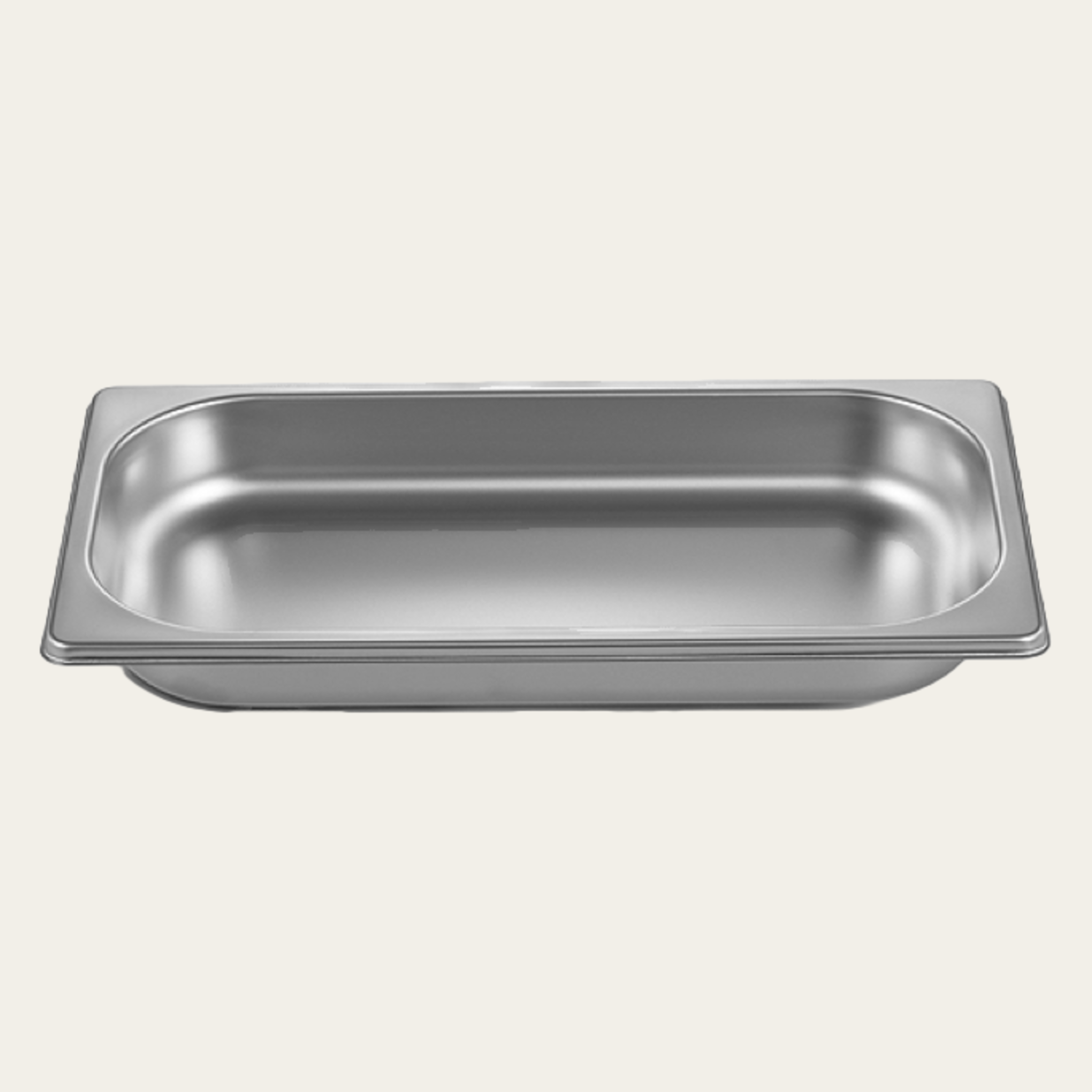 Cooking tray GN1/3, height 40mm, unperforated, packed
