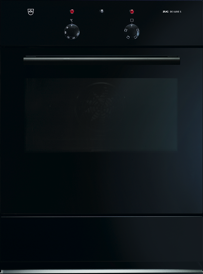 V-ZUG Backofen De Luxe S, Breite 55 cm, Design Nero, Designgriff Nero, 400V, Geräteschublade