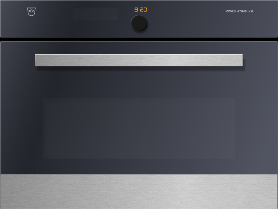 V-ZUG Microwave Miwell-Combi XSL, Stainless Steel, designer handle