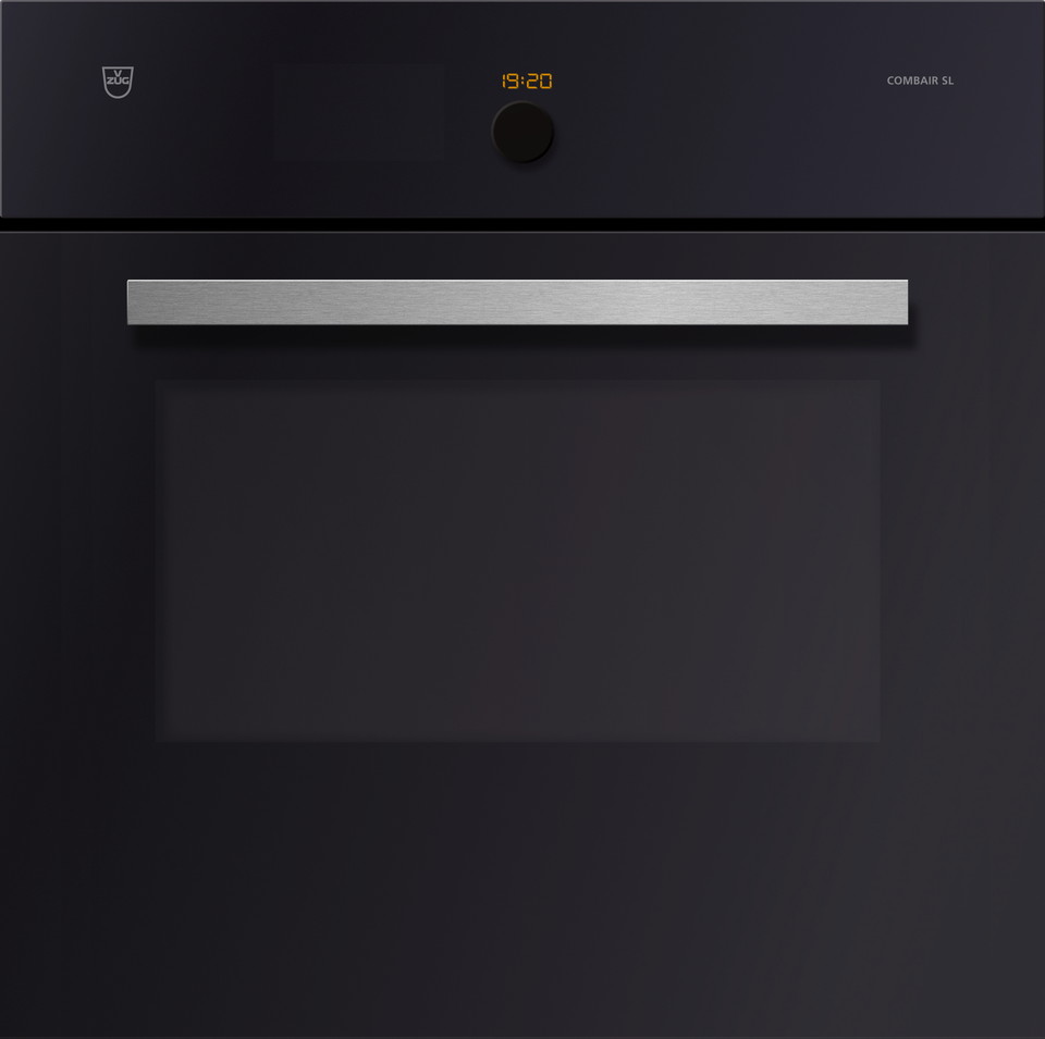 V-ZUG Combair SL oven, width 55 cm, mirror glass design, chrome design handle, 230 or 400V, short modelNOTE: Product fitted with Wi-Fi module as standard (V-ZUG-Home ready)