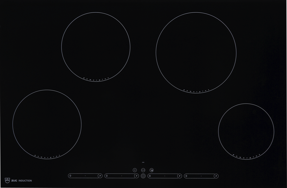V-ZUG Plan de cuisson Induction GK46TIASF, encastrement à fleur, BlackDesign