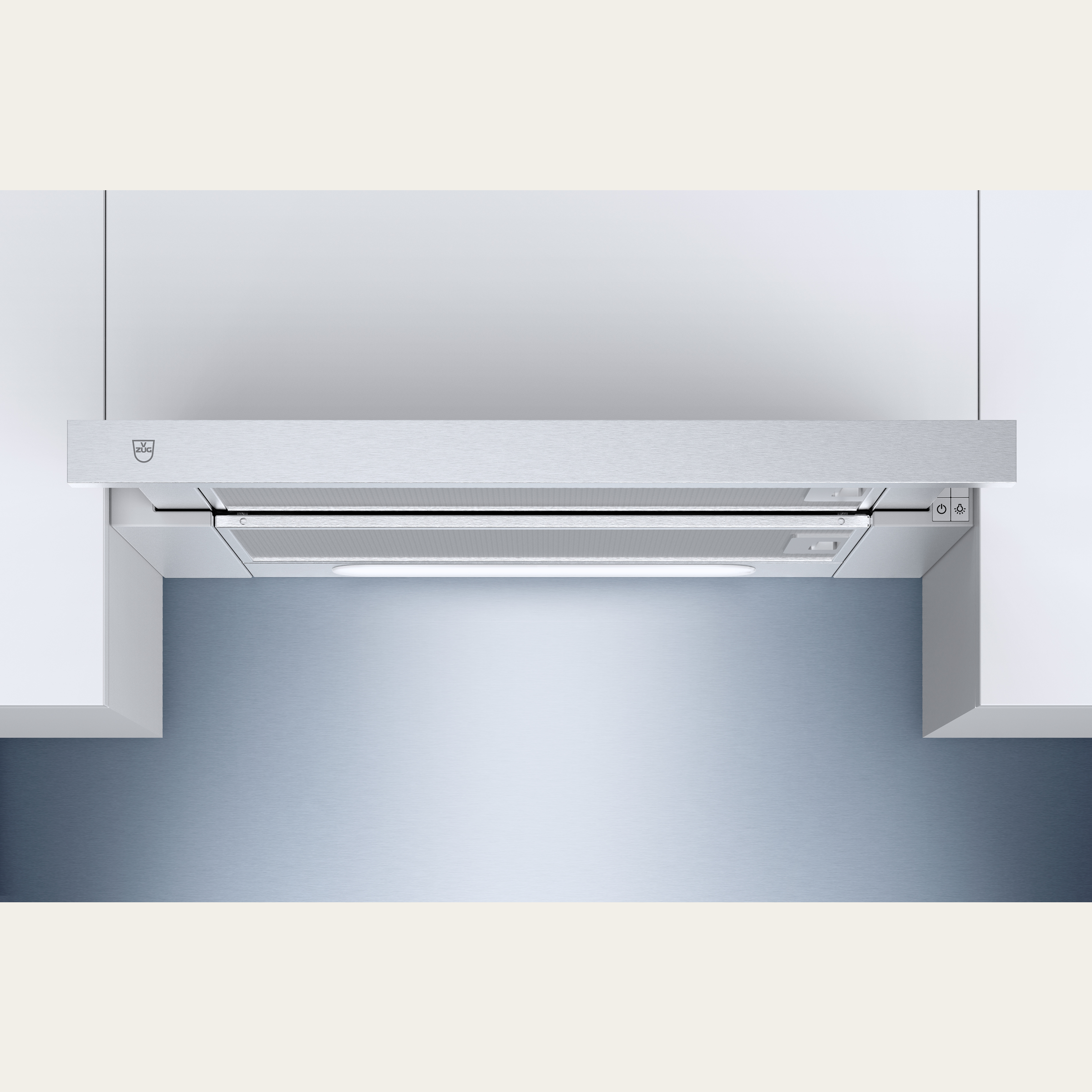V-ZUG Einbaudunstabzug DF-L5, Breite 55 cm, Abluft, Design ChromeClass