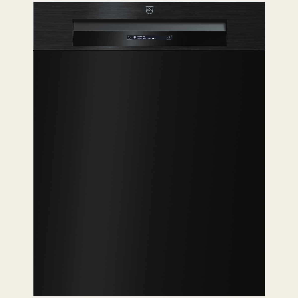 V-ZUG Dishwasher AdoraDish V4000, Standard width: 60cm, Nero, Handle: Recessed handle, V-ZUG-Home, LCD
