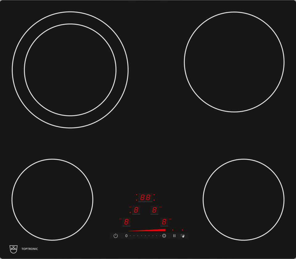 V-ZUG Glass ceramic hob Toptronic GK45TES.1F