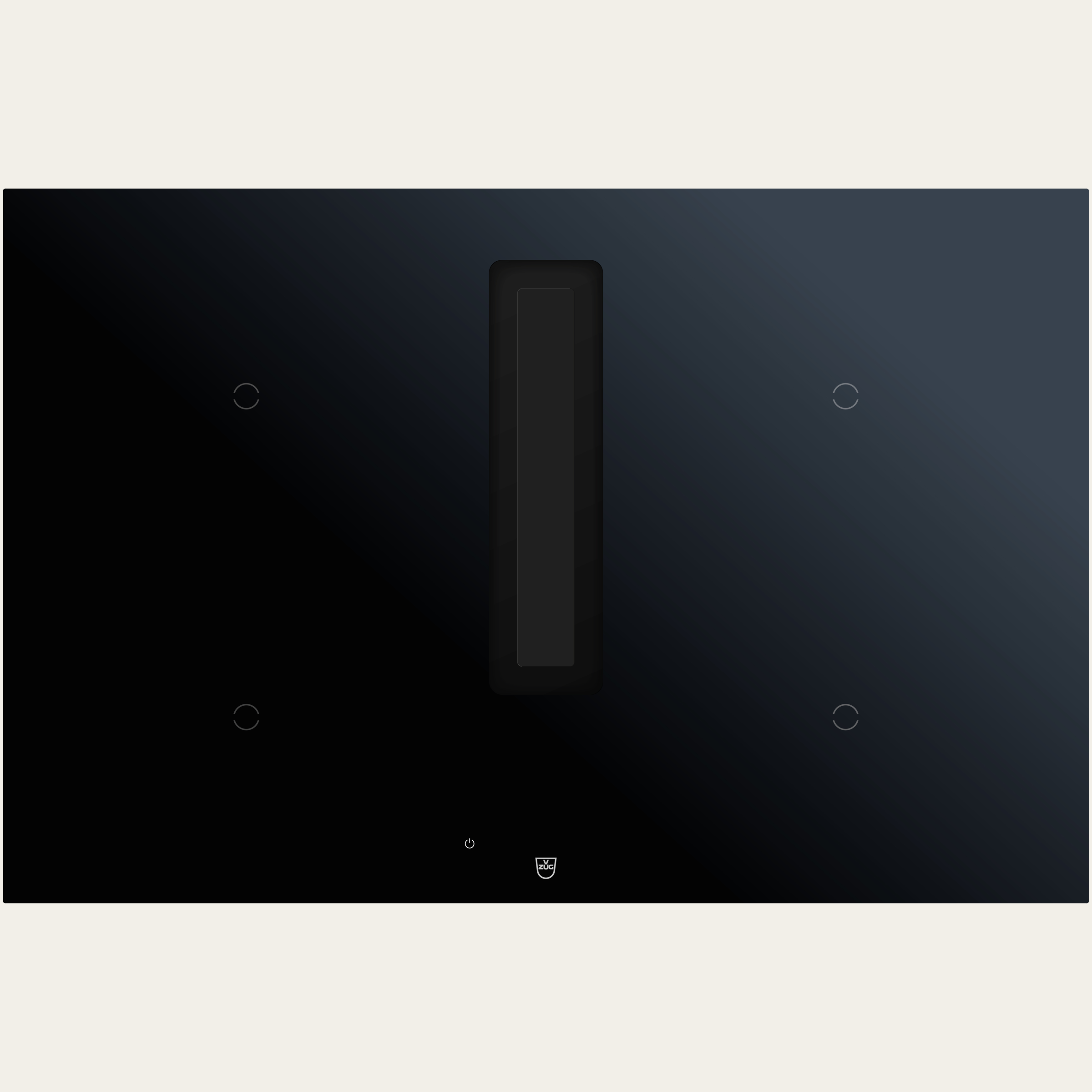 V-ZUG glass ceramic hob with integrated range hood (FUSION), GKD46TIMASZO, extracted air, DualDesign, OptiGlass